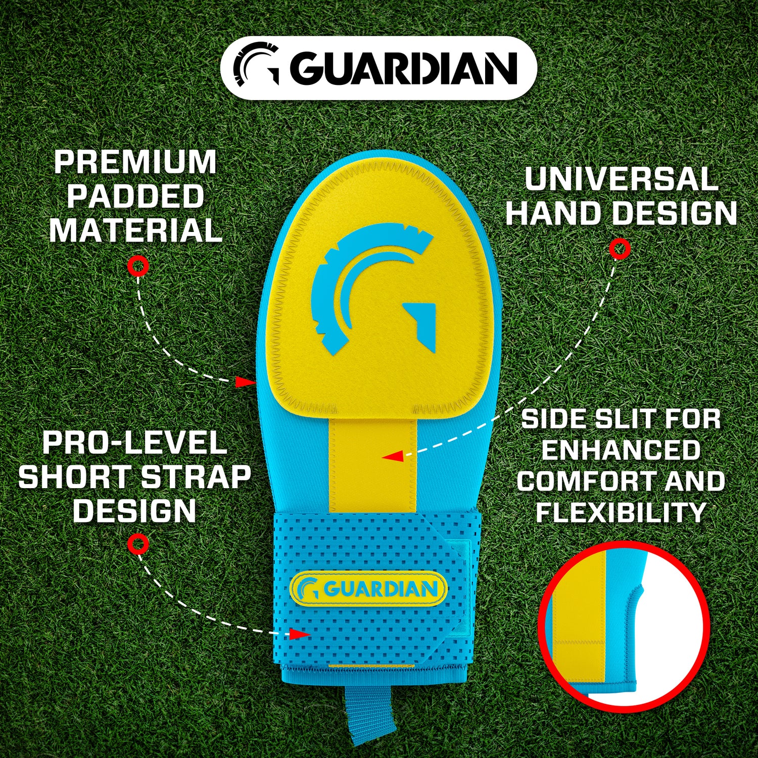 Guardian Baseball Sliding Mitt (Rich Blue/Yellow)