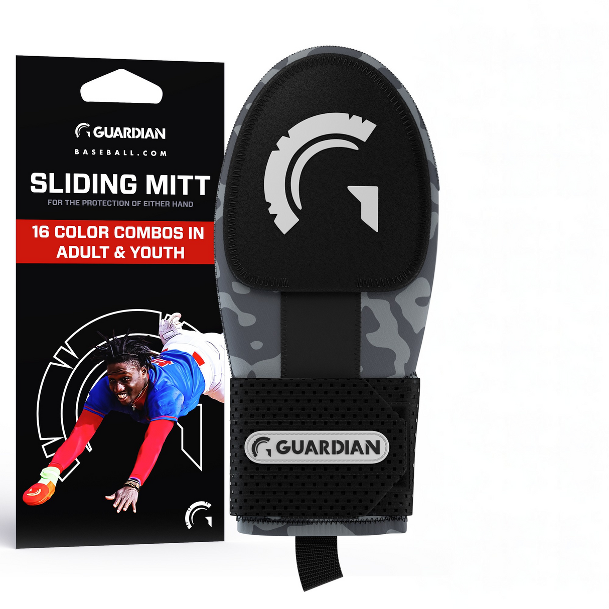Guardian Baseball Sliding Mitt (Black Camo)