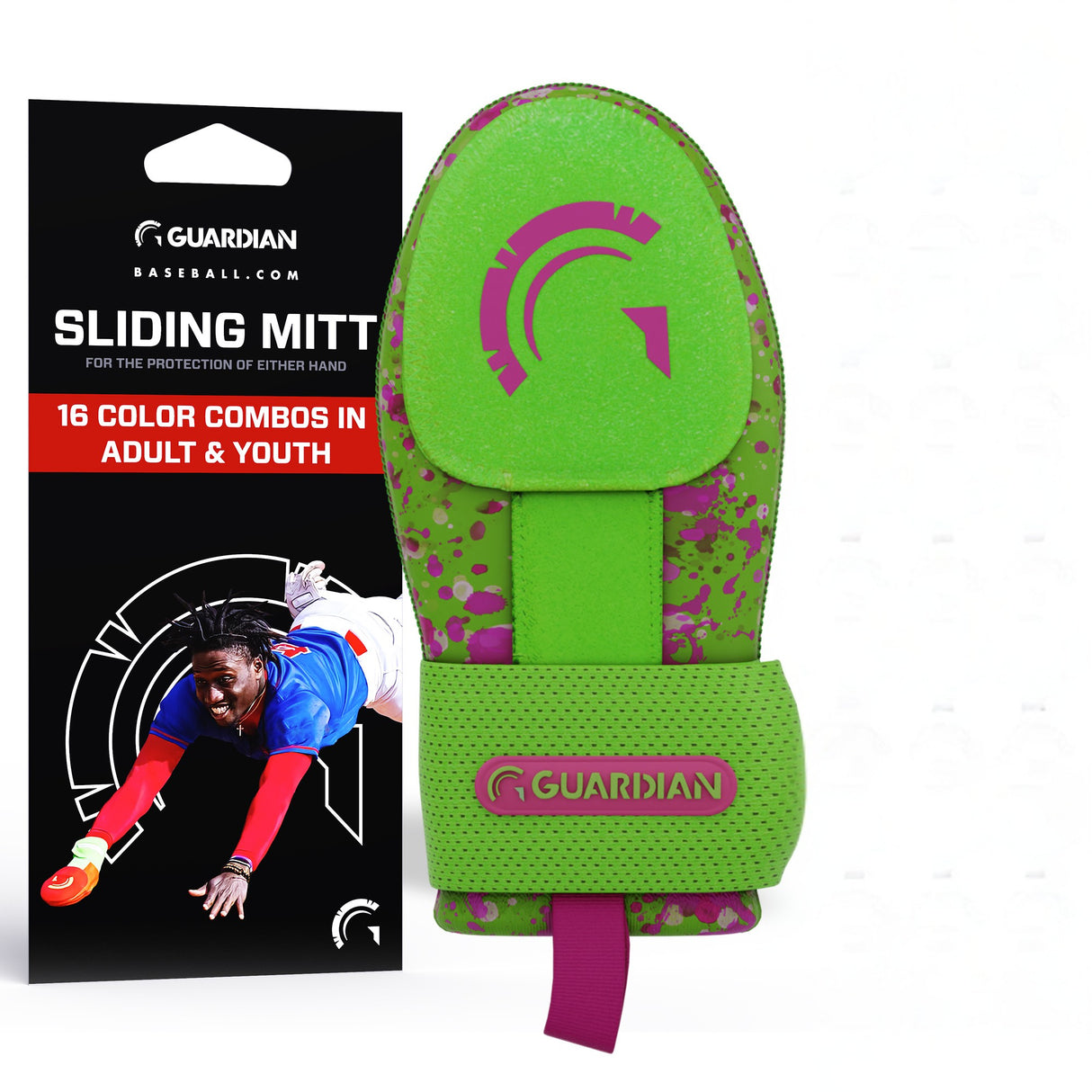 Guardian Baseball "Blake Lundy" Paint Splatter Baseball Sliding Mitt