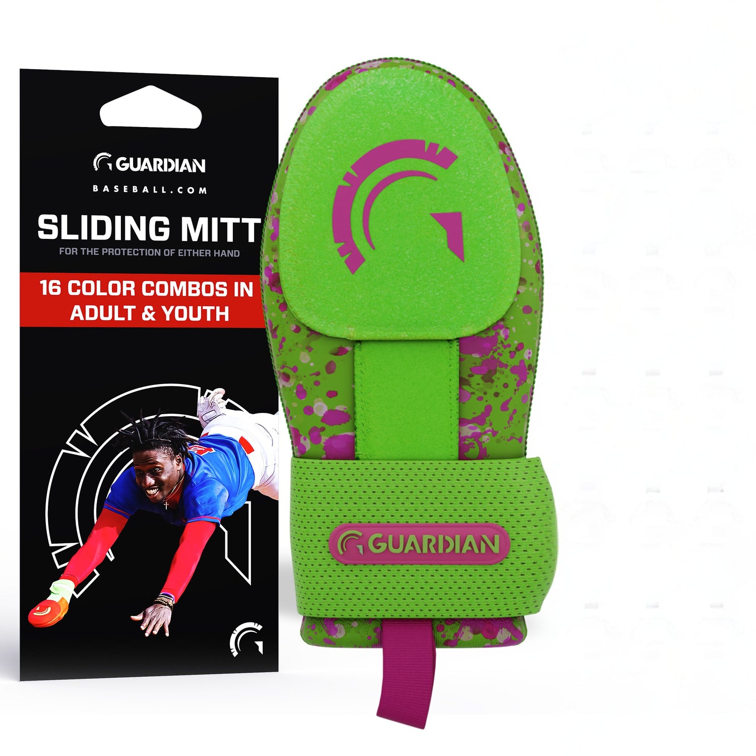 Guardian Baseball "Blake Lundy" Paint Splatter Baseball Sliding Mitt
