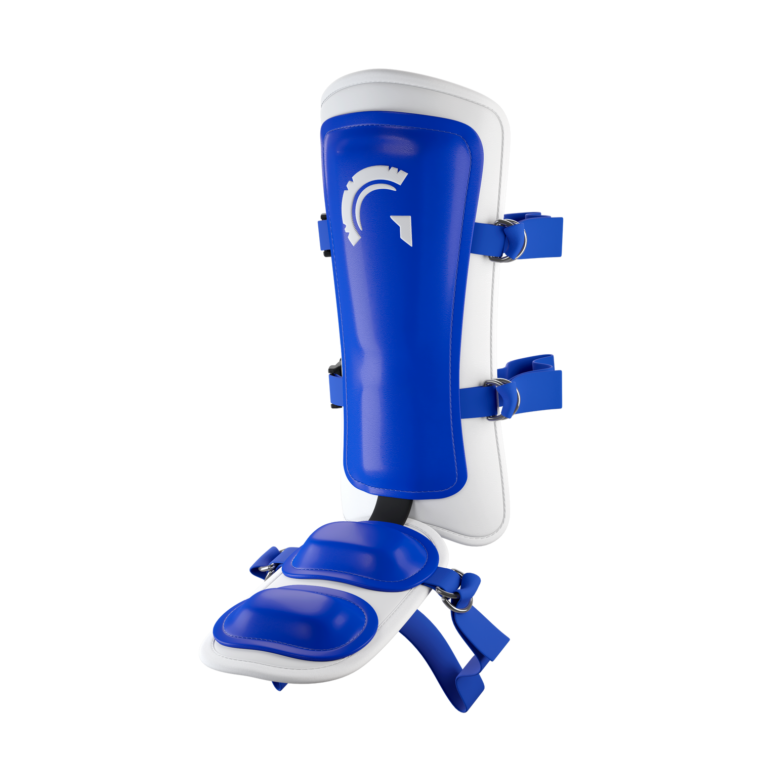 Guardian Legion Hard Shell Pro Baseball Leg Guard (Royal Blue White)