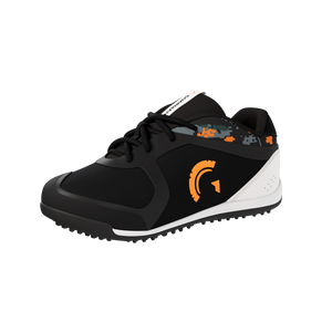 Bolt Youth Low Top Turf Baseball and Softball Shoes (Black/Orange)