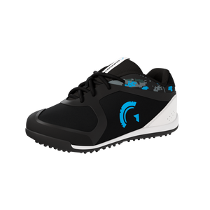 Bolt Youth Low Top Turf Baseball and Softball Shoes (Black/Royal)