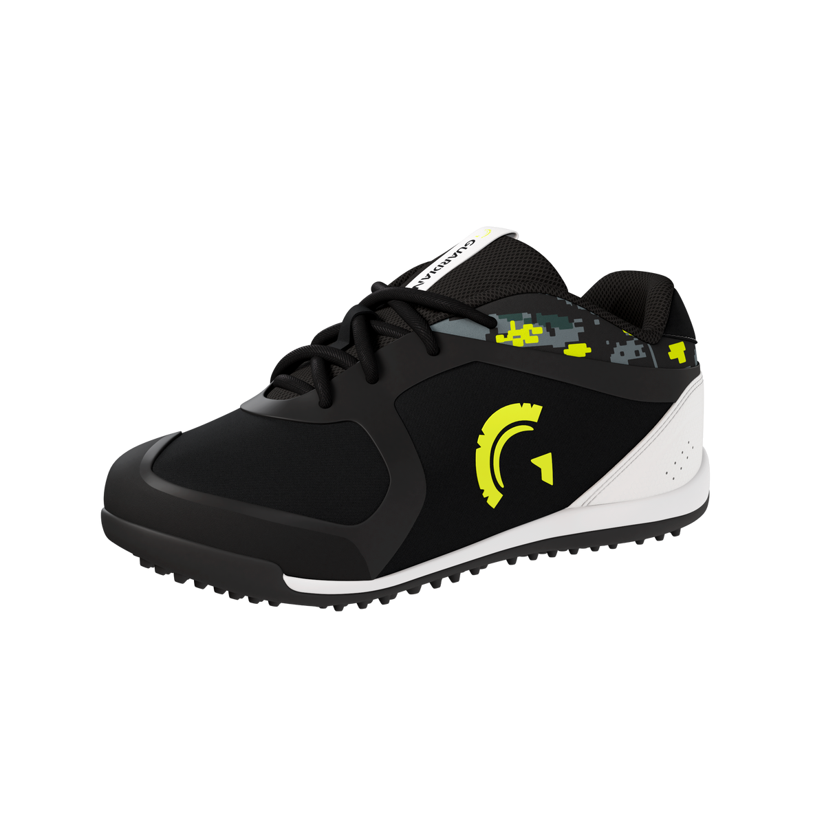 Bolt Youth Low Top Turf Baseball and Softball Shoes (Black/Volt)