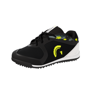 Bolt Youth Low Top Turf Baseball and Softball Shoes (Black/Volt)