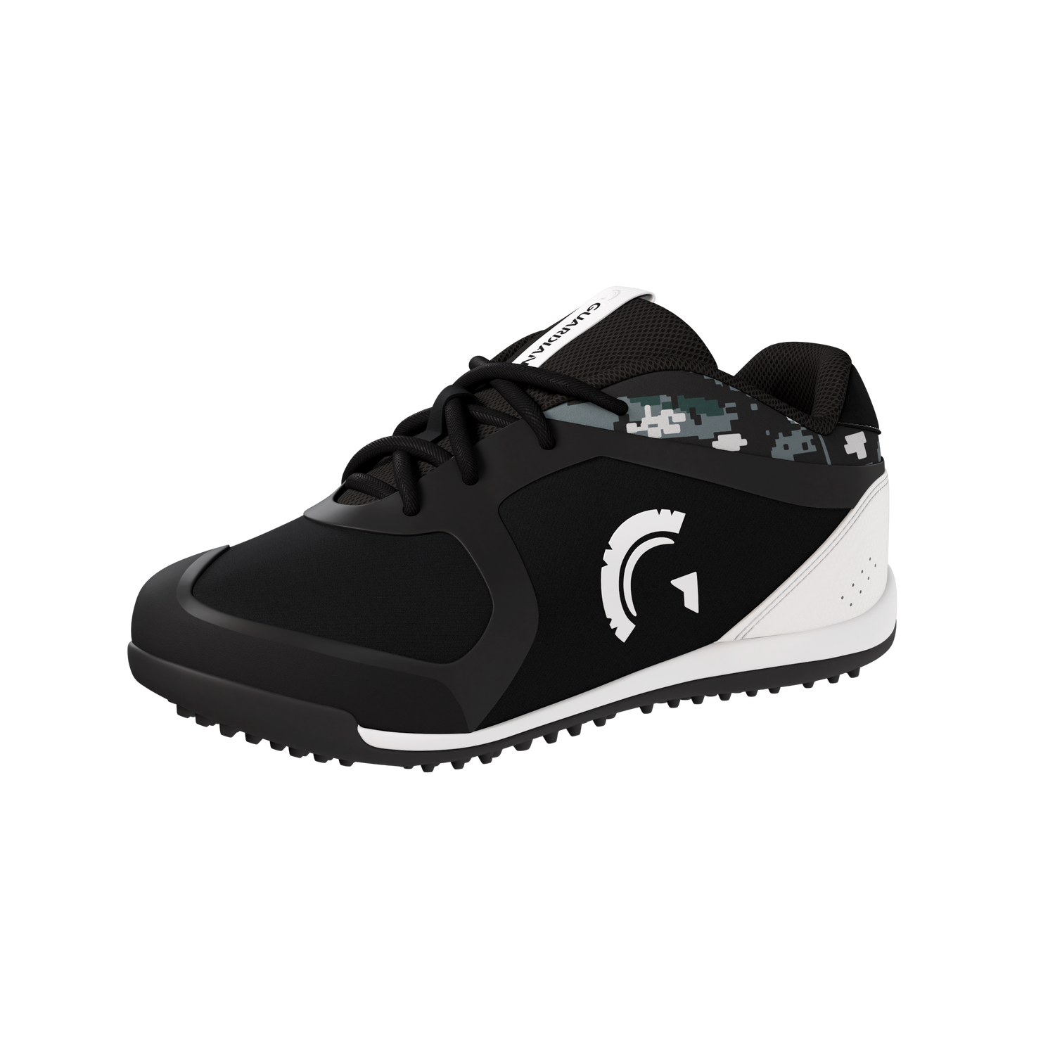Bolt Youth Low Top Turf Baseball and Softball Shoes (Black/Grey)