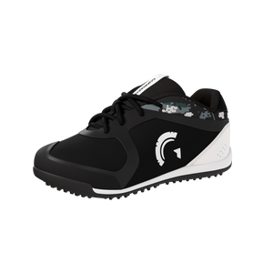 Bolt Youth Low Top Turf Baseball and Softball Shoes (Black/Grey)