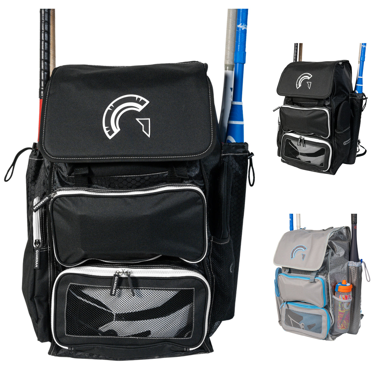 Guardian Baseball Diamond Series Baseball Softball Bag (Black/White)