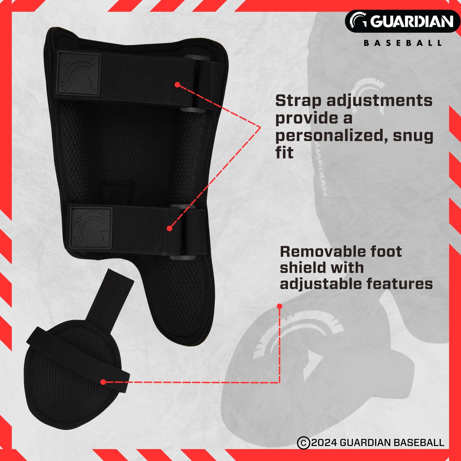 Guardian Baseball-Batters Leg Guards-Guardian Baseball