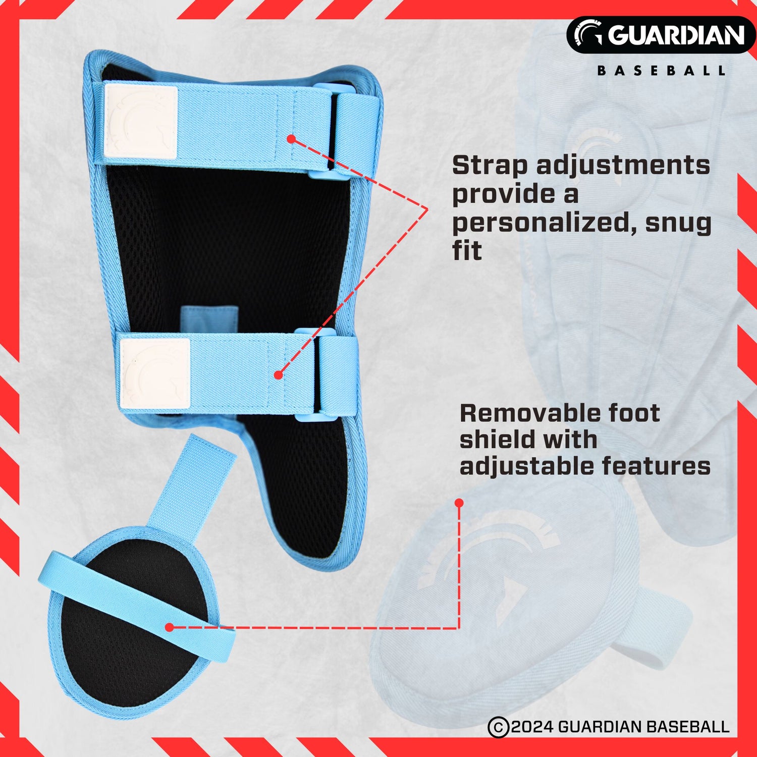 Guardian Baseball-Batters Leg Guards-Guardian Baseball