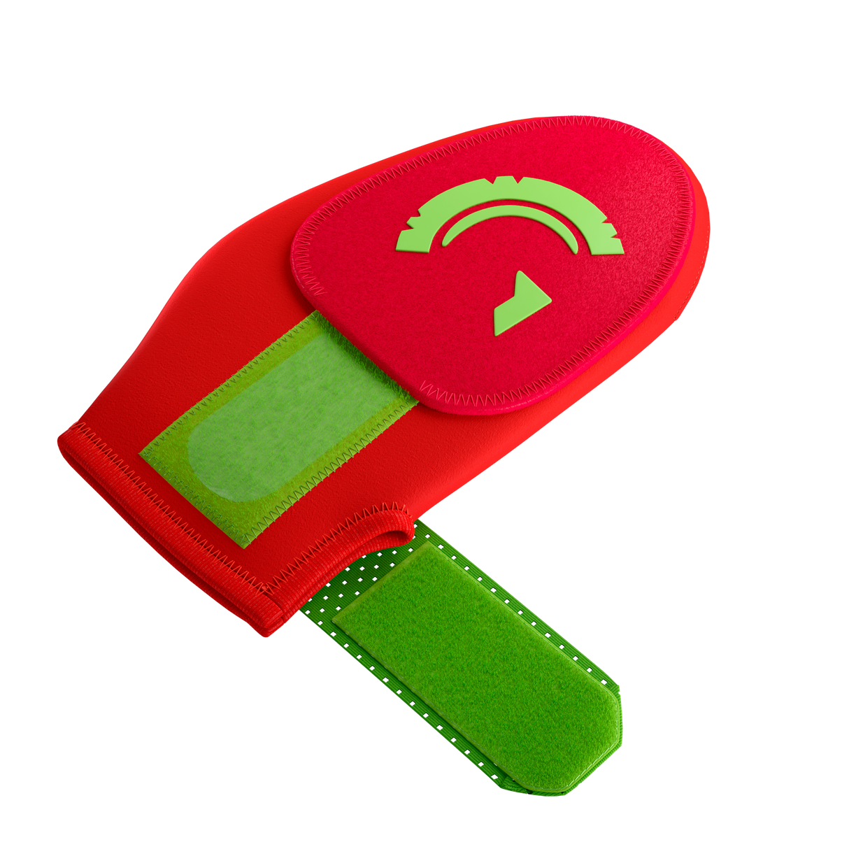 Guardian Baseball Short Baseball Softball Sliding Mitt (Red Neon Green)