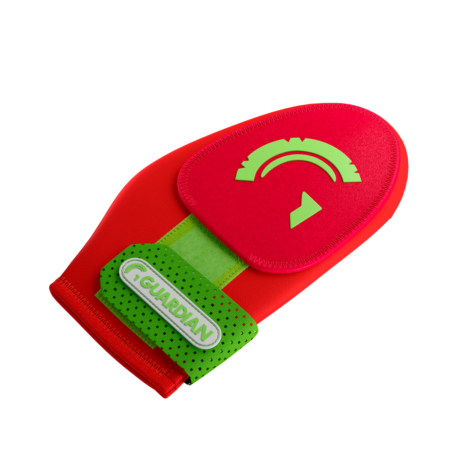 Guardian Baseball Short Baseball Softball Sliding Mitt (Red Neon Green)