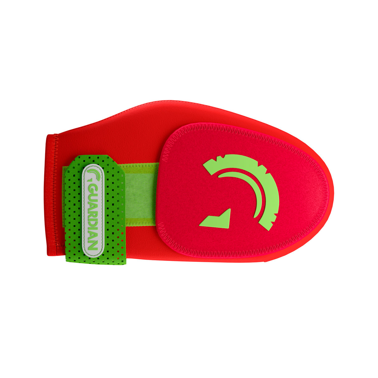 Guardian Baseball Short Baseball Softball Sliding Mitt (Red Neon Green)