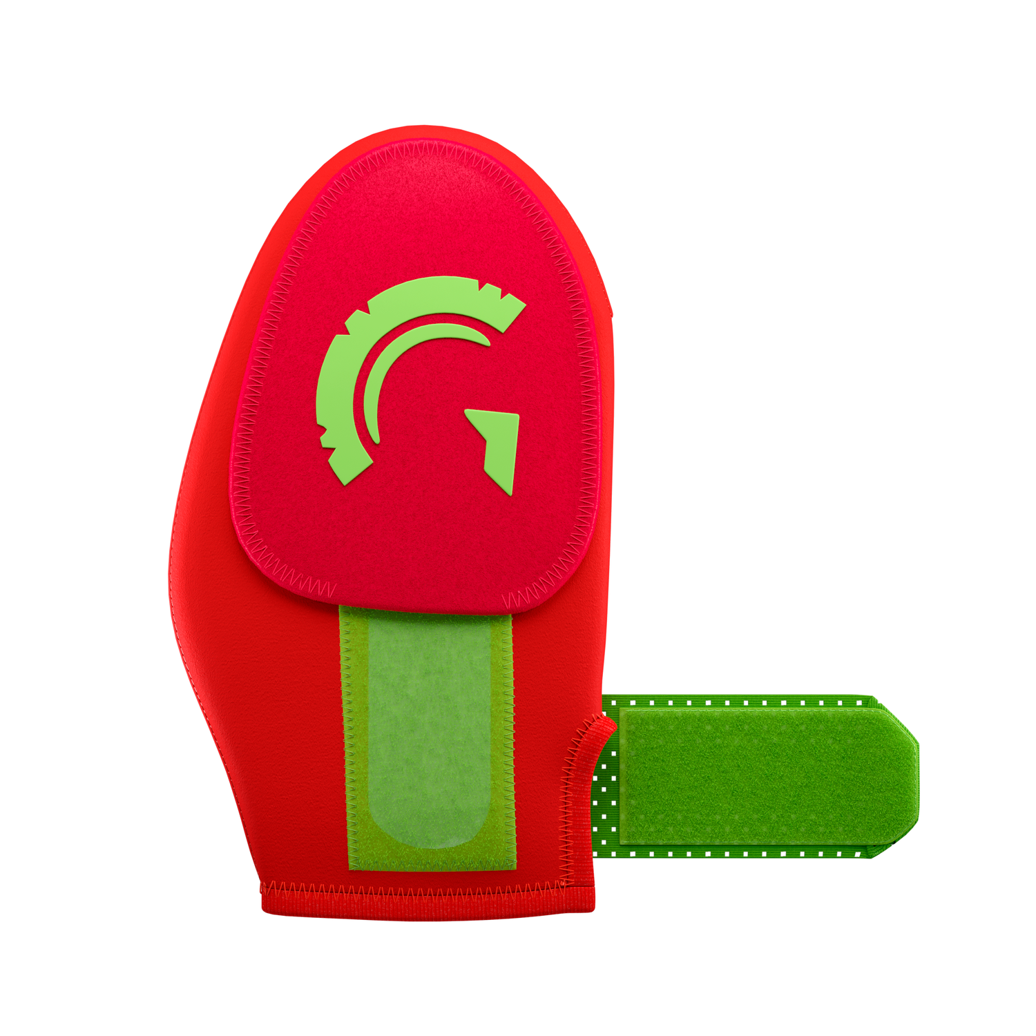 Guardian Baseball Short Baseball Softball Sliding Mitt (Red Neon Green)