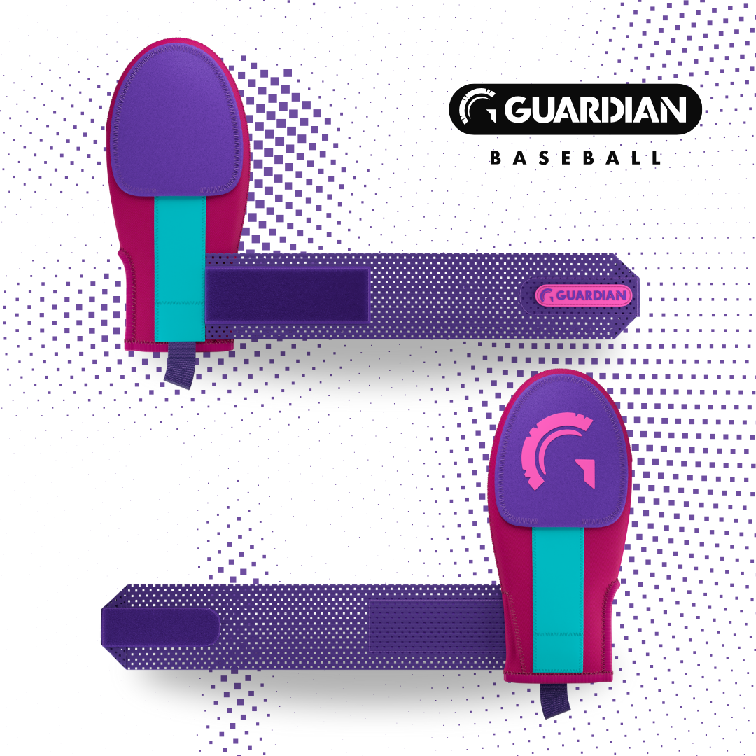 Guardian Baseball Sliding Mitt (Miami Vice Pink Purple Blue)