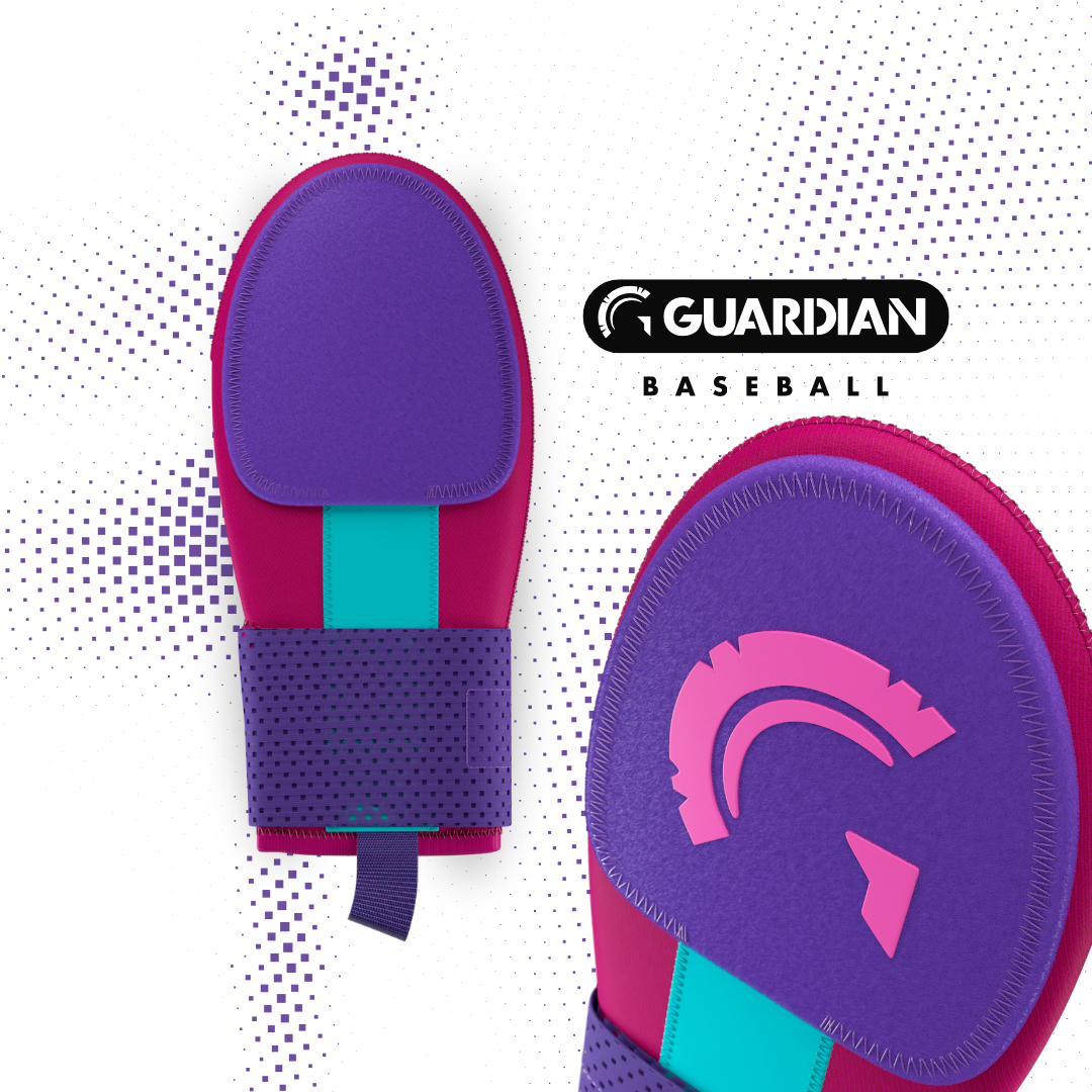 Guardian Baseball Sliding Mitt (Miami Vice Pink Purple Blue)