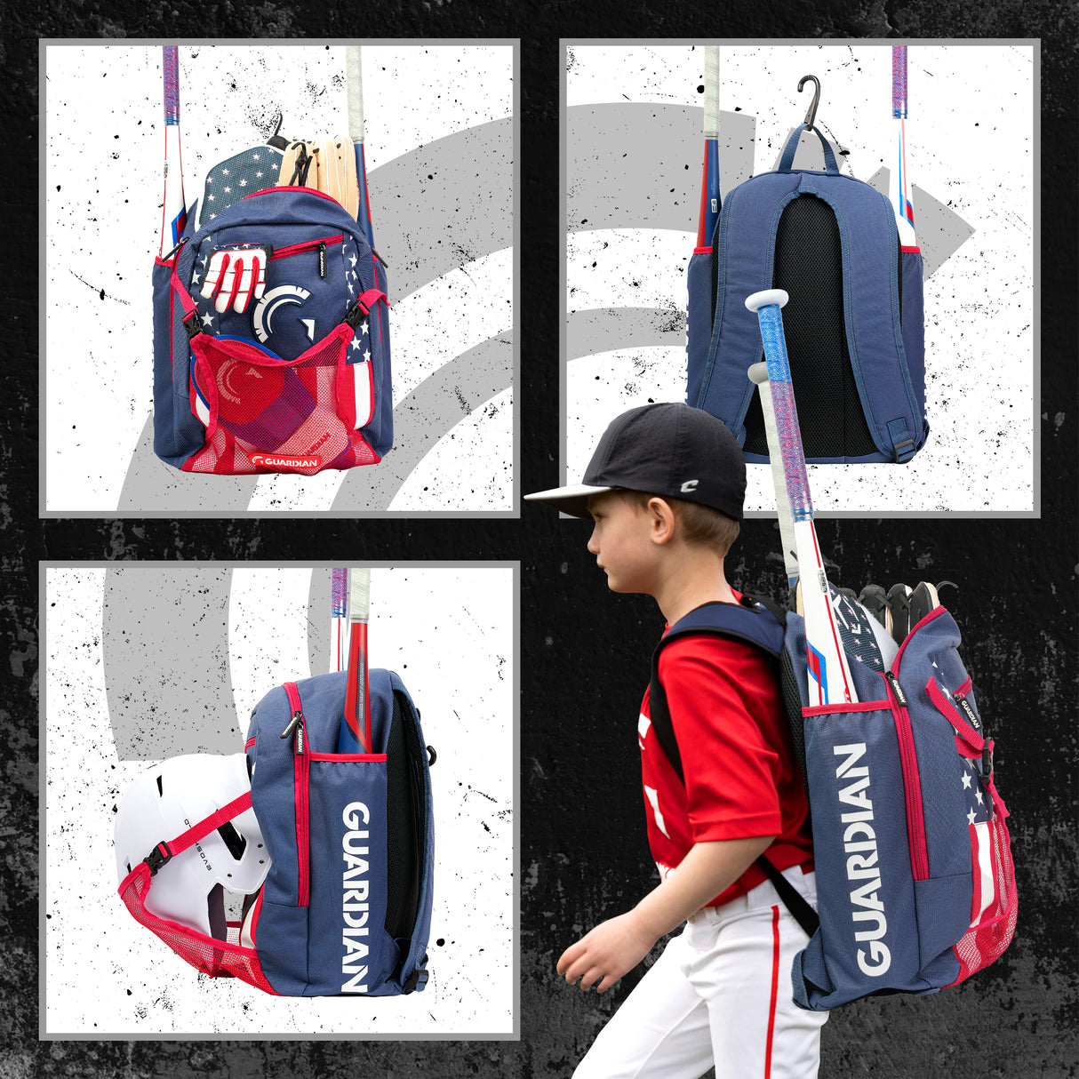 Guardian Baseball Rookie Youth Baseball Bat Bag - Boys or Girls (USA)