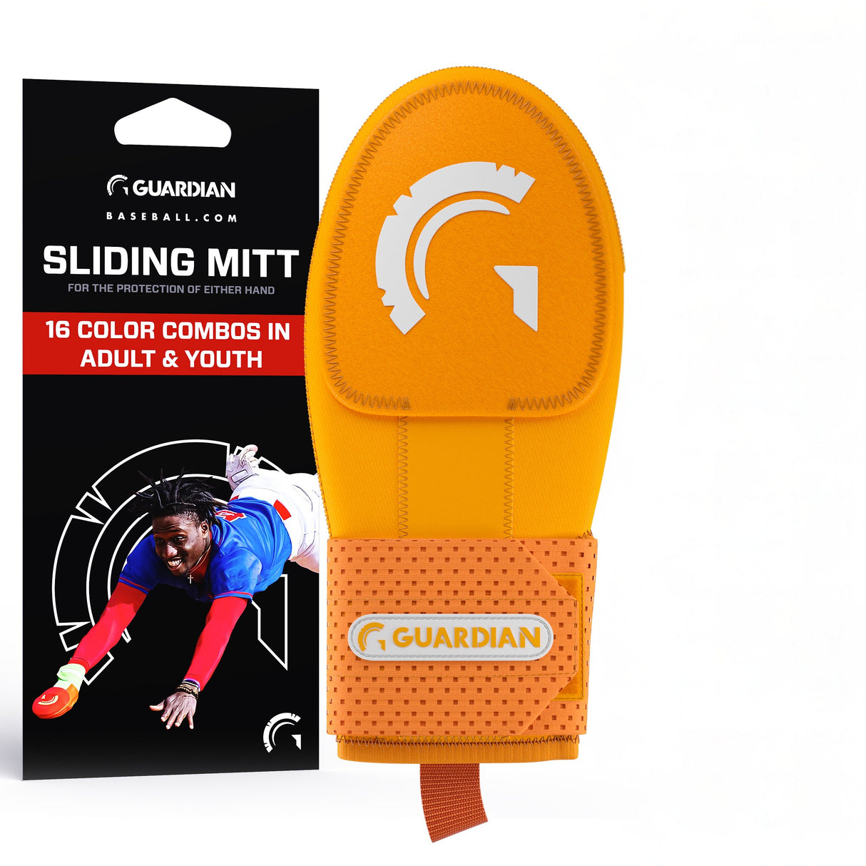 Guardian Baseball Sliding Mitt (Texas Orange)