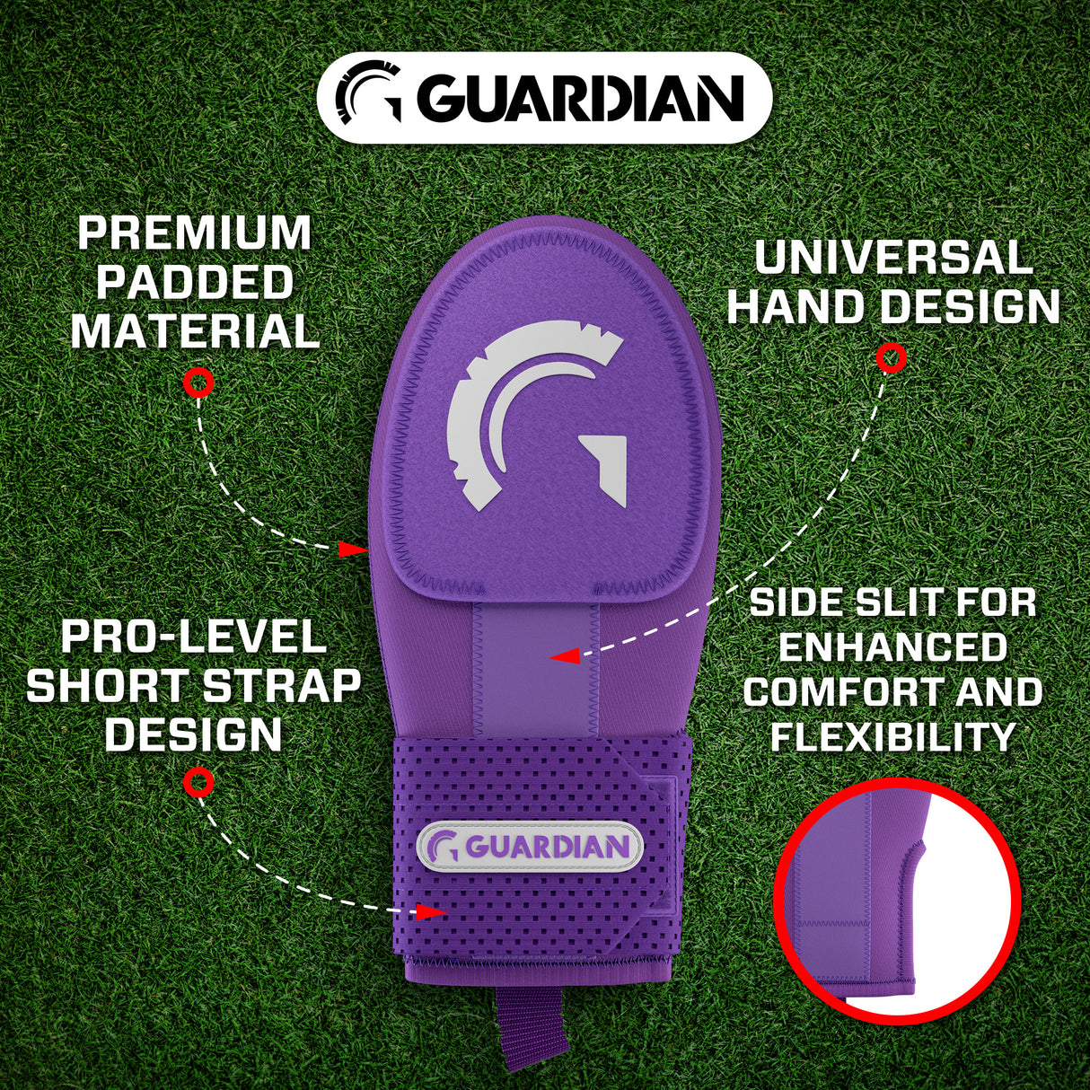 Guardian Baseball Sliding Mitt (Purple)