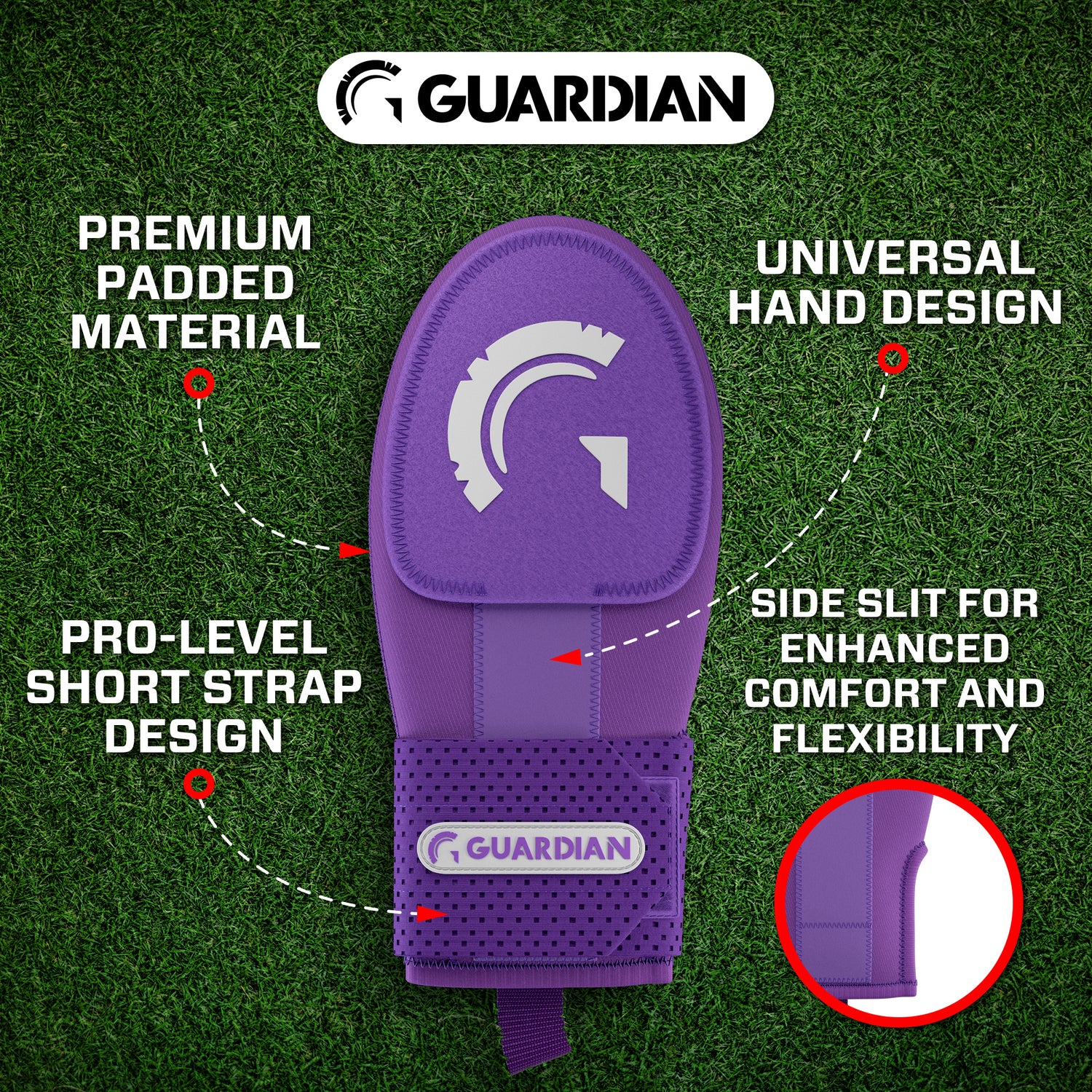Guardian Baseball Sliding Mitt (Purple)