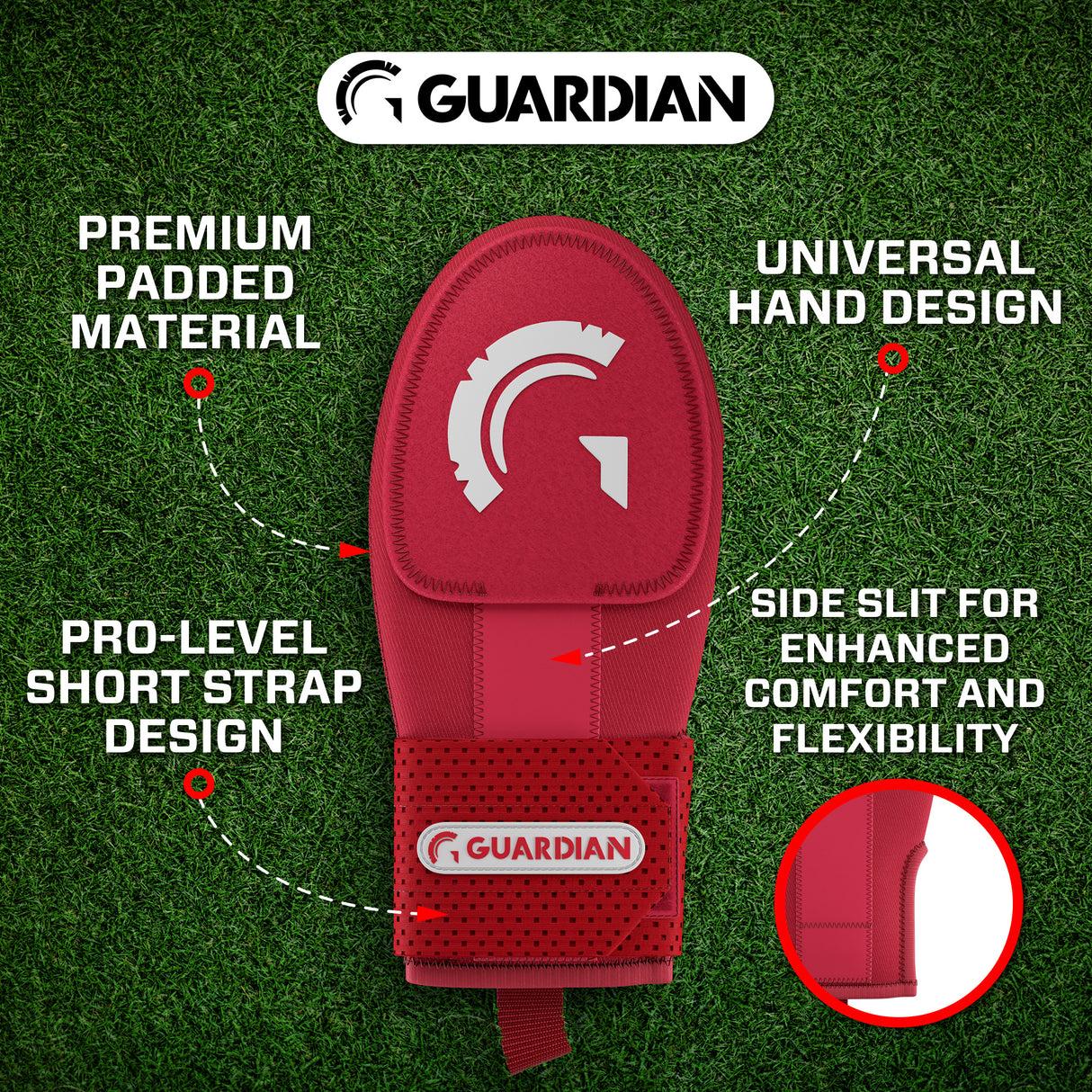Guardian Baseball Sliding Mitt (Red)