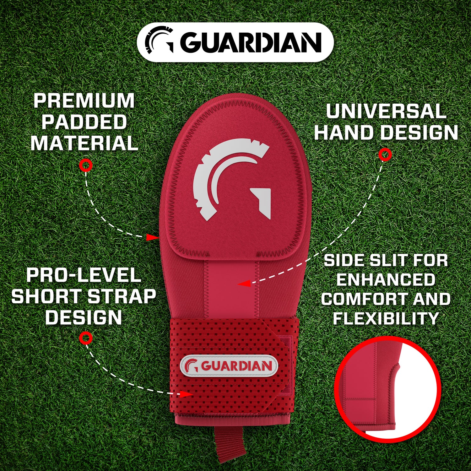 Guardian Baseball Sliding Mitt (Red)