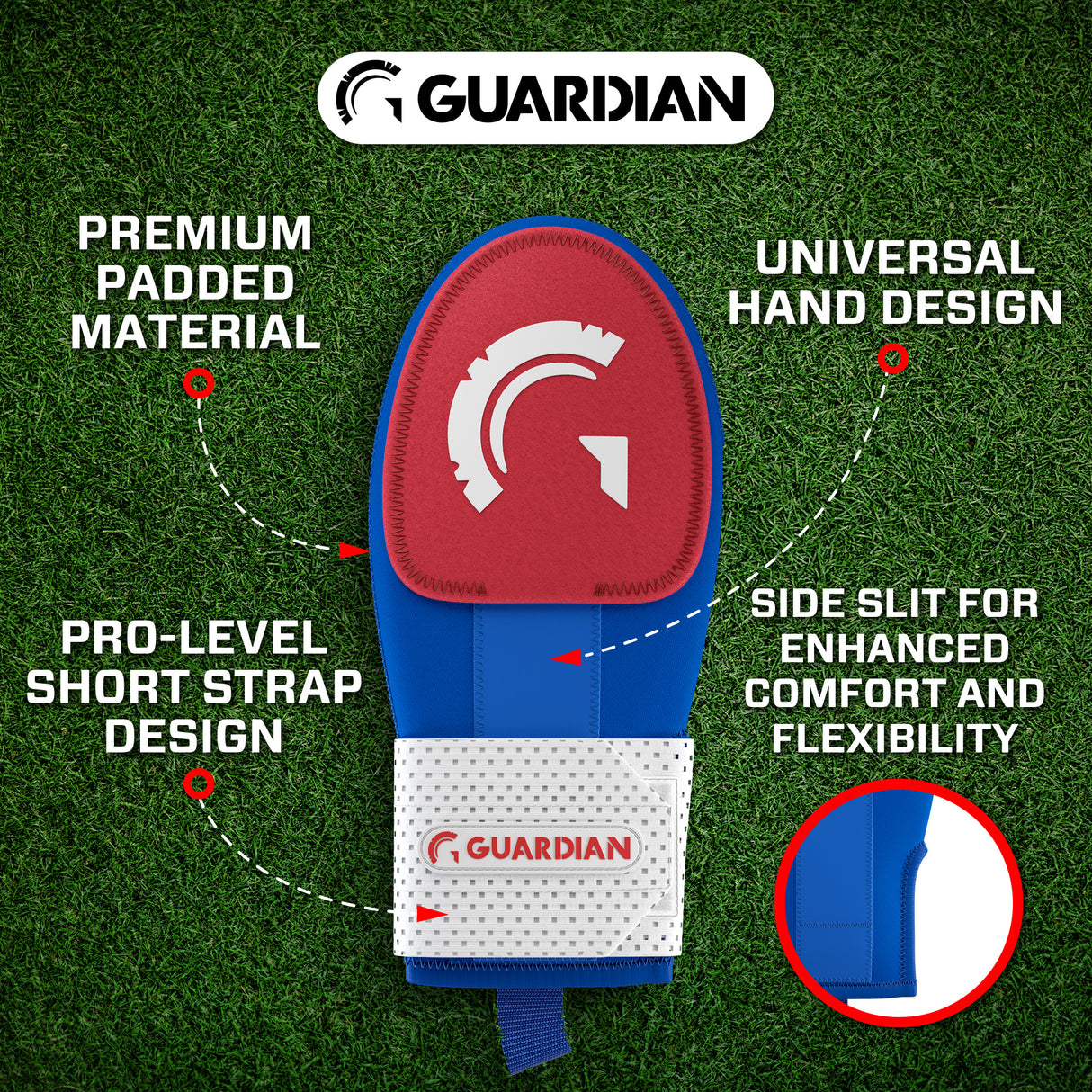 Guardian Baseball Sliding Mitt (Red/White/Blue)