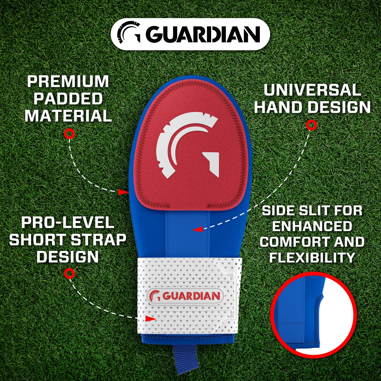 Guardian Baseball Sliding Mitt (Red/White/Blue)