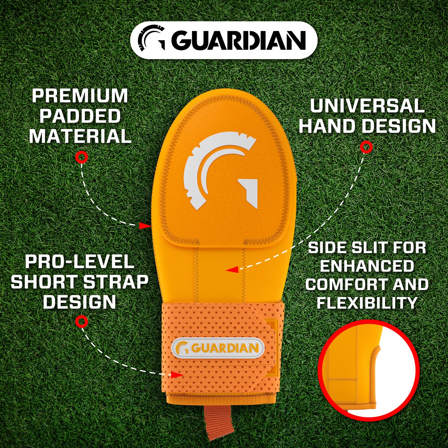 Guardian Baseball Sliding Mitt (Texas Orange)
