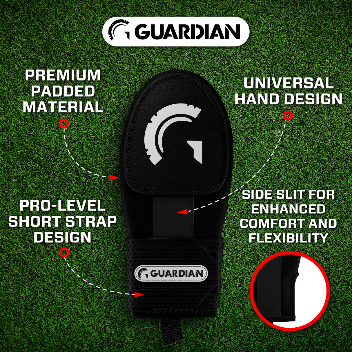 Guardian Baseball Sliding Mitt (Black)