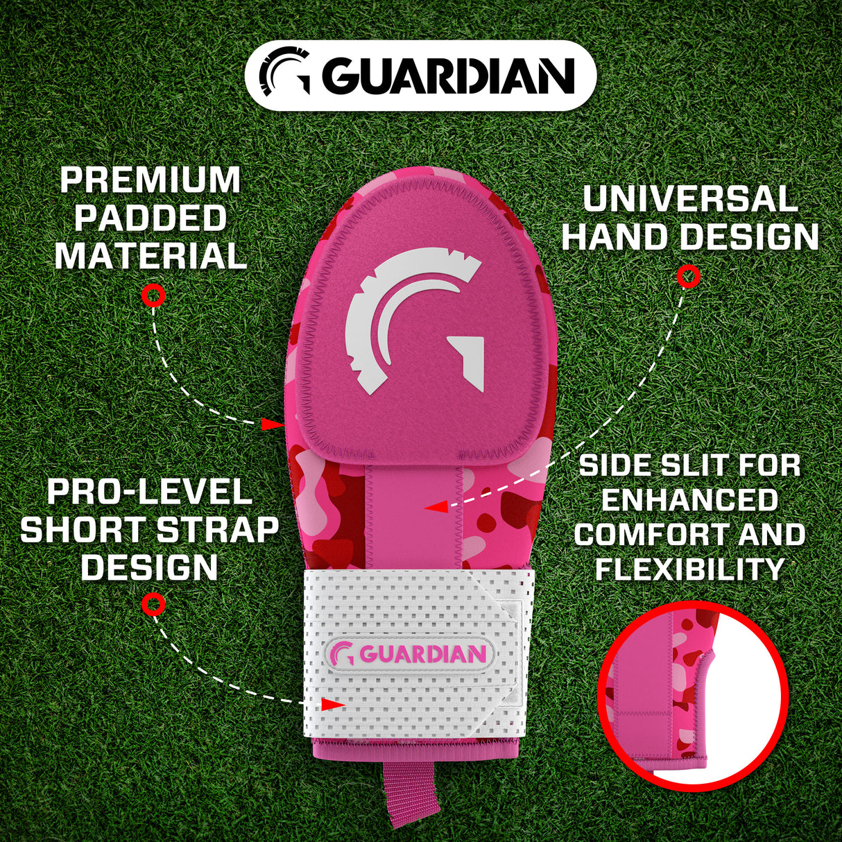 Guardian Baseball Sliding Mitt (Pink Camo)