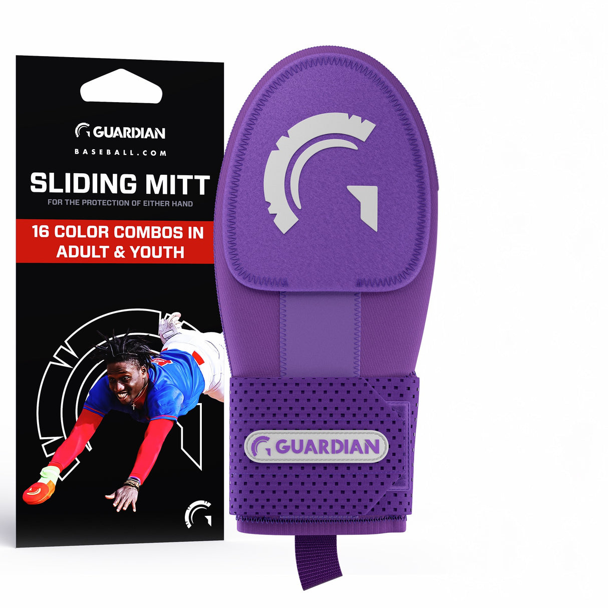 Guardian Baseball Sliding Mitt (Purple)