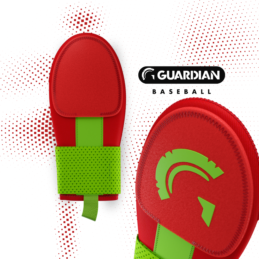 Guardian Baseball Sliding Mitt (Red Neon/Lime)