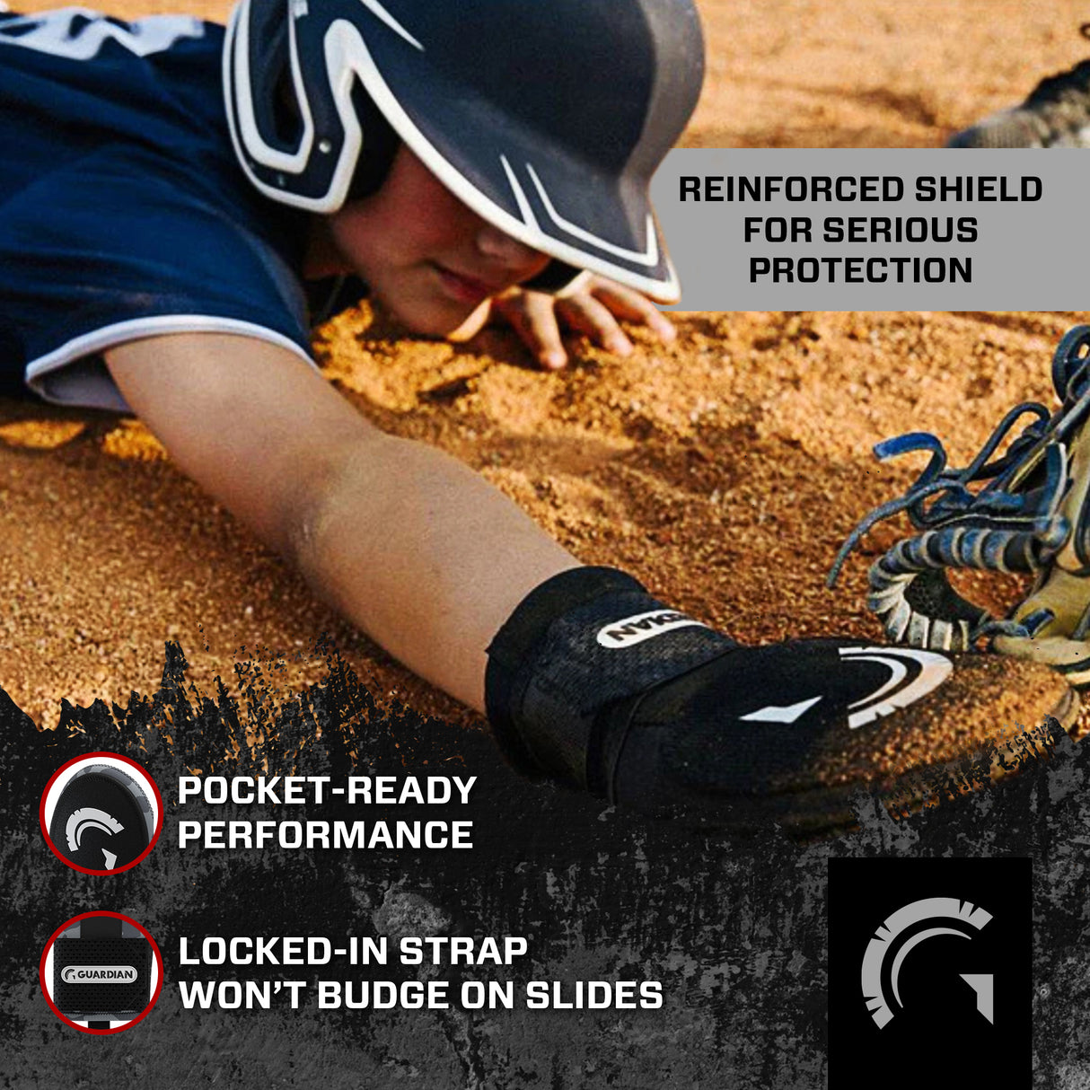 Guardian Baseball Sliding Mitt (Black Camo)