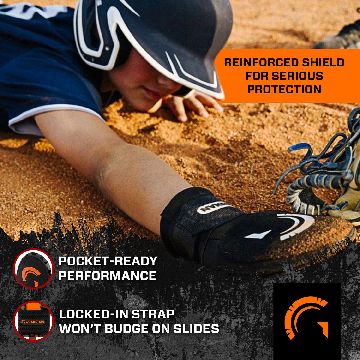 Guardian Baseball Sliding Mitt (Young Dolph Inspired Camo/Orange)