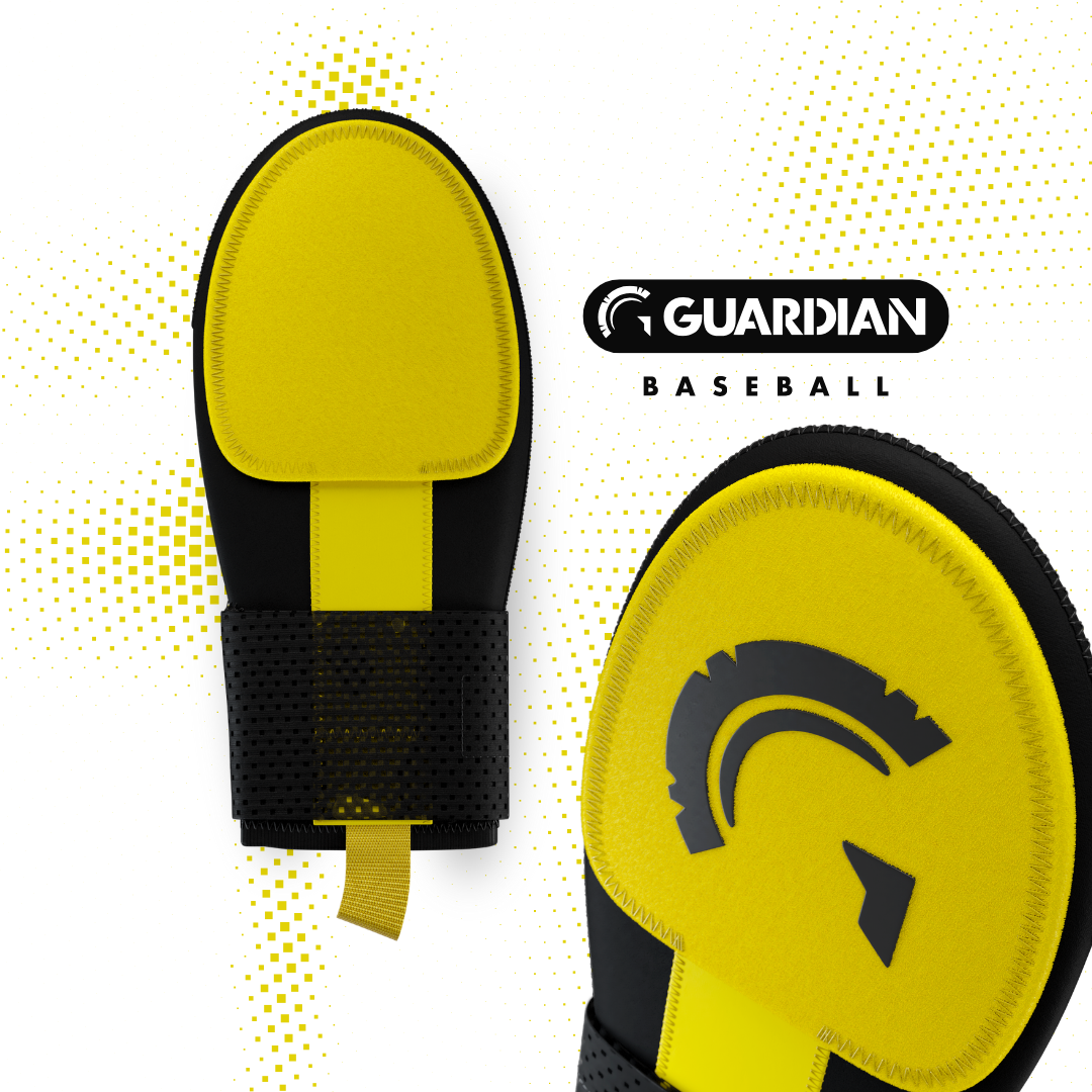 Guardian Baseball Sliding Mitt (Black/Yellow)