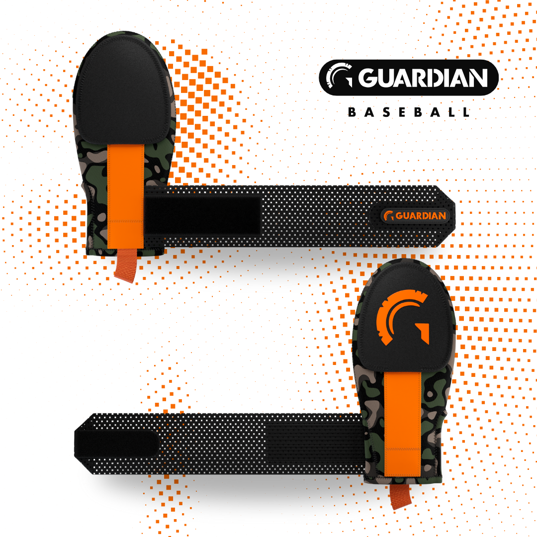 Guardian Baseball Sliding Mitt (Young Dolph Inspired Camo/Orange)