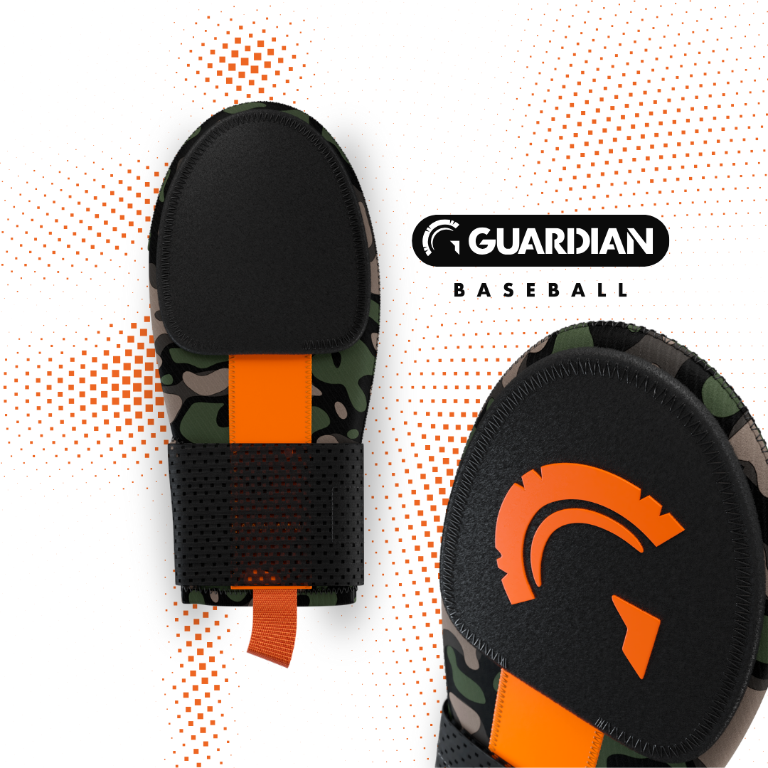 Guardian Baseball Sliding Mitt (Young Dolph Inspired Camo/Orange)