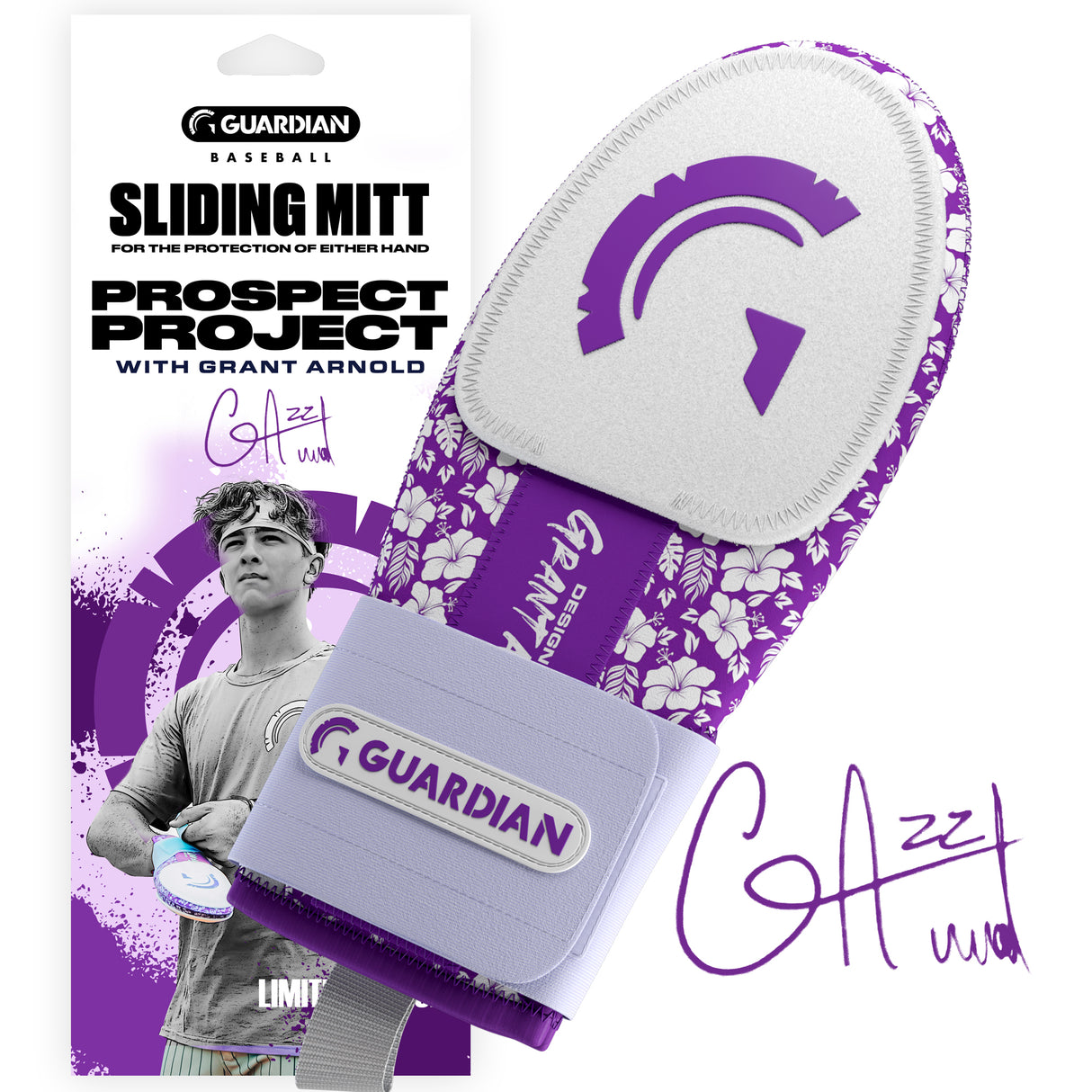 Guardian Baseball Sliding Mitt Prospect project Limited Edition (Grant Arnold)