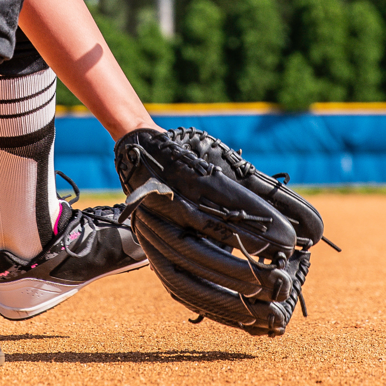 Baseball glove on hand shop