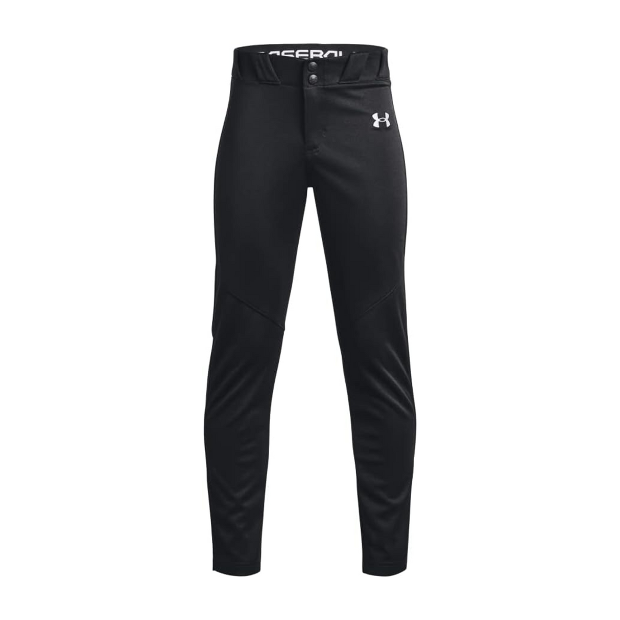 Under Armour Boys Utility Full Length Baseball Pants (Black/White)