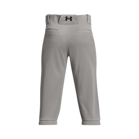 Under Armour Boys Utility Knicker Baseball Pants (Gray/Black)