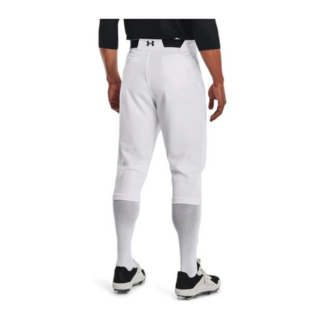 Under Armour Adult Men's Utility Knicker Baseball Pants (White/Black)