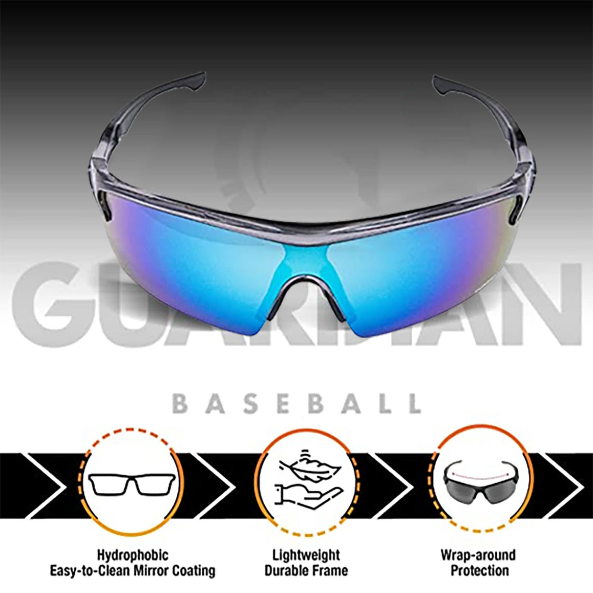 | UVA/UVB Baseball Resistant Sports Sunglasses Baseball Adult Guardian |