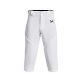 Under Armour Boys Utility Knicker Baseball Pants (White/Black)