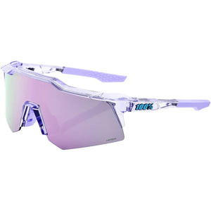 100% Speedcraft XS Performance Vented Baseball Sport Sunglasses (Polished Translucent Lavender - HiPER Lavender Mirror Lens)