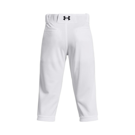 Under Armour Boys Utility Knicker Baseball Pants (White/Black)