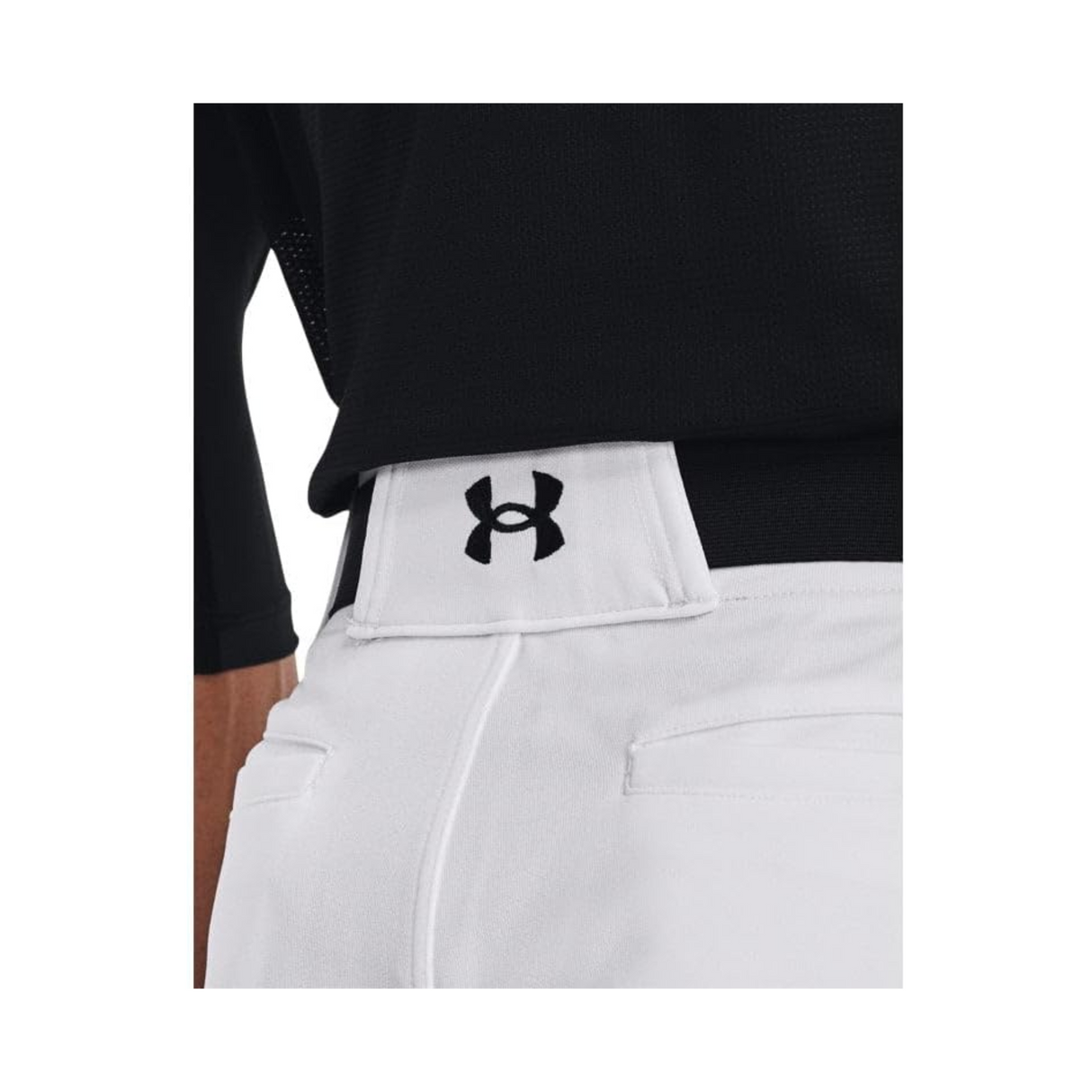 Under Armour Adult Men's Utility Knicker Baseball Pants (White/Black)