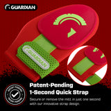 Guardian Baseball Short Baseball Softball Sliding Mitt (Red Neon Green)