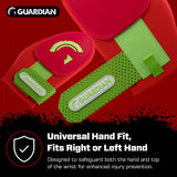 Guardian Baseball Short Baseball Softball Sliding Mitt (Red Neon Green)